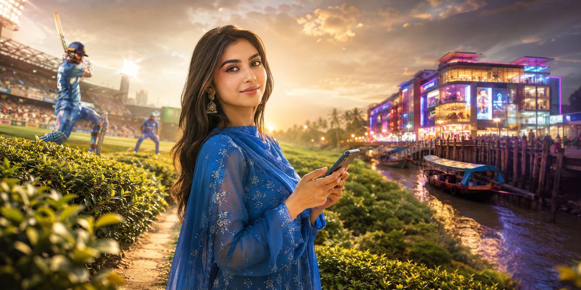 খুলনায় সালোয়ার কামিজ পরিহিত একজন নারী ক্রিকেট বেটিং বিশ্লেষণ দেখছেন